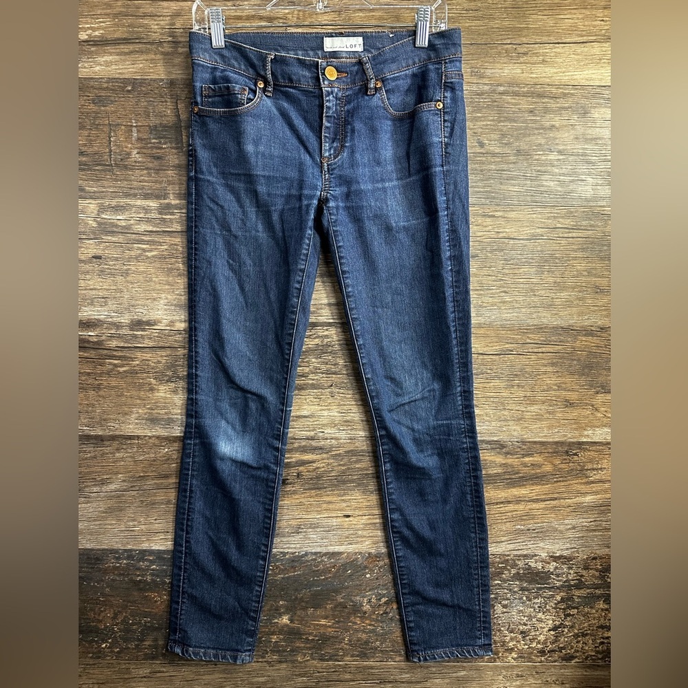 LOFT Dark Blue Skinny Jeans